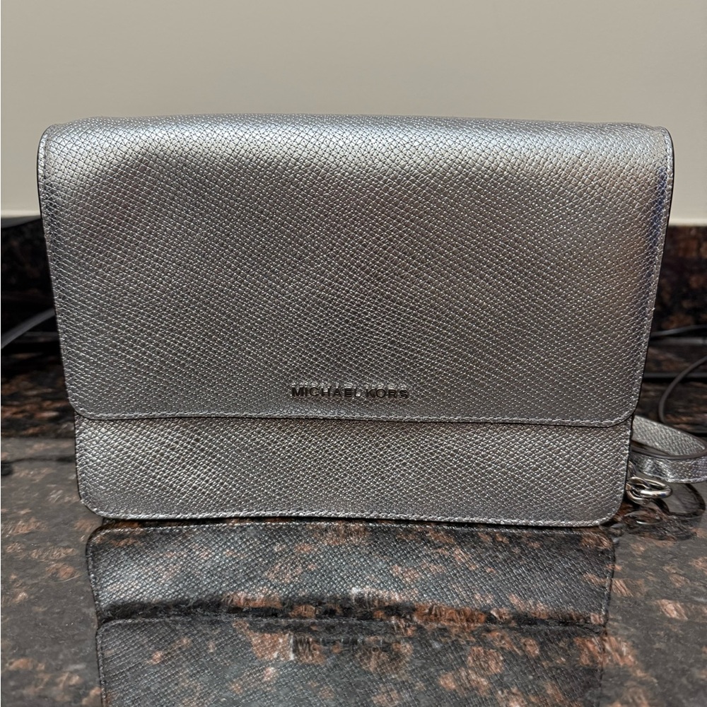 Michael Kors Metallic Silver Handbag